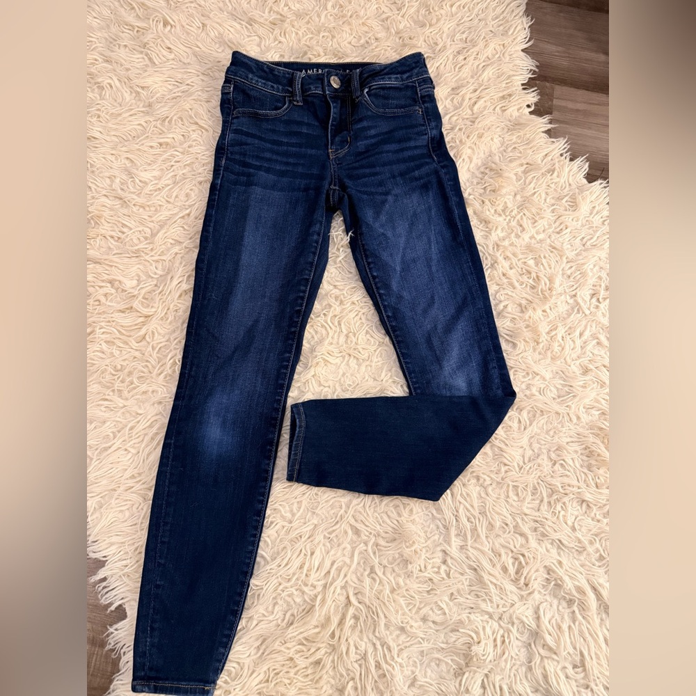 American Eagle Outfitters Dark Blue Skinny Jeans
